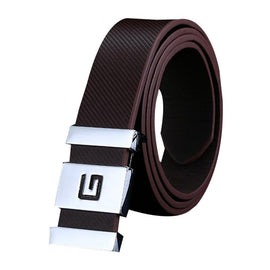 Automatic Buckle Leather Waist Strap Belt