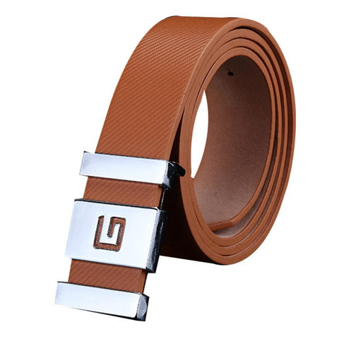 Automatic Buckle Leather Waist Strap Belt