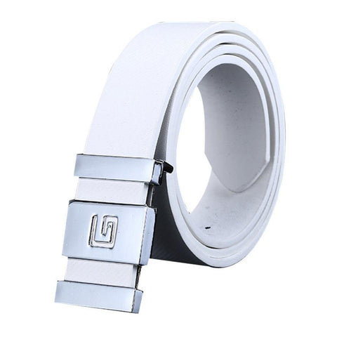 Automatic Buckle Leather Waist Strap Belt