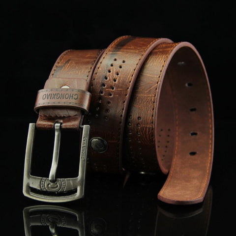 Antique Pin Buckle PU Belt