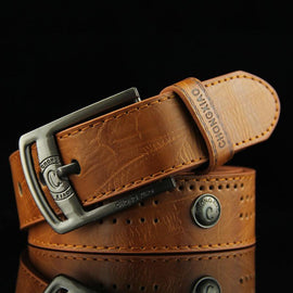 Antique Pin Buckle PU Belt