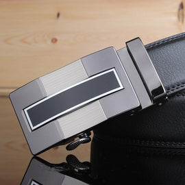 Leather Straps Belt with Automatic Buckles