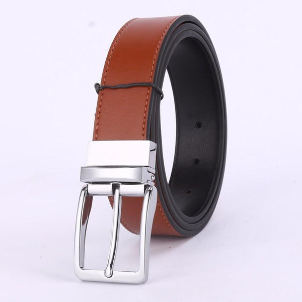 Retro Pin Buckle Reversible Belt