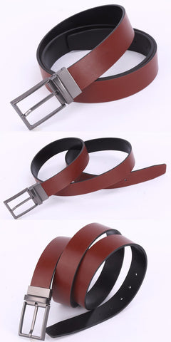 Retro Pin Buckle Reversible Belt
