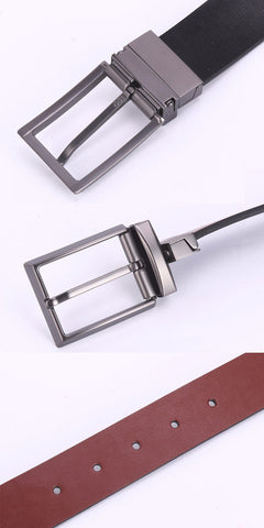 Retro Pin Buckle Reversible Belt