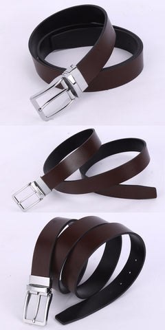 Retro Pin Buckle Reversible Belt