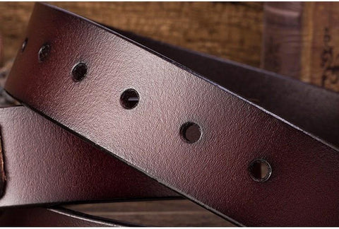 High Quality Jeans Letter Buckle Belt