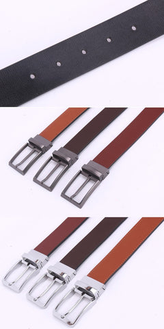 Retro Pin Buckle Reversible Belt