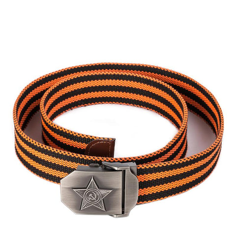 Patriotic Retired Soldiers Canvas Jeans Belt