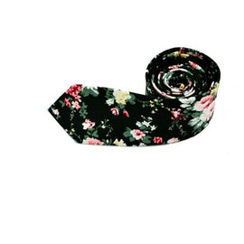 Men Fashion Tie Necktie 2017 New Floral Printing Skinny Slim Necktie Cotton gravata Narrow Business Casual Wedding Tie 145cm*6cm