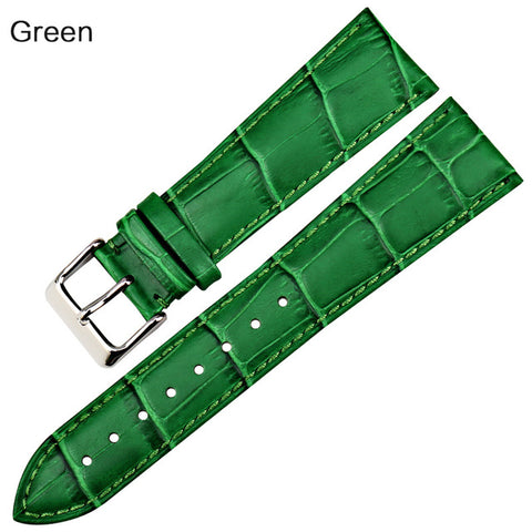 MAIKES watch accessories 16mm 18mm 20mm 22mm watch band genuine leather watch strap fashion green for Gucci women watchbands