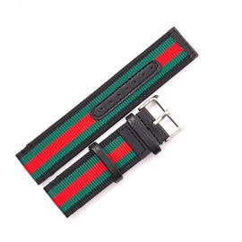 New 23 MM Genuine Leather Watch Band Strap for Gucci Watches Accessories Men Nylon Wristband Pin Buckle