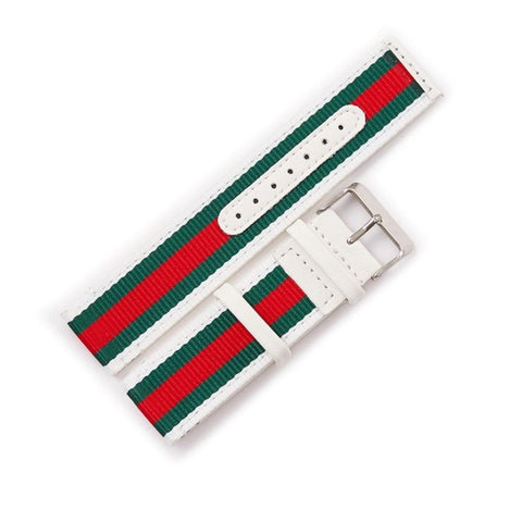 New 23 MM Genuine Leather Watch Band Strap for Gucci Watches Accessories Men Nylon Wristband Pin Buckle