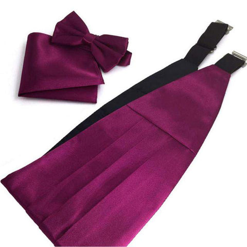 Men's Pleated Cummerbunds Set