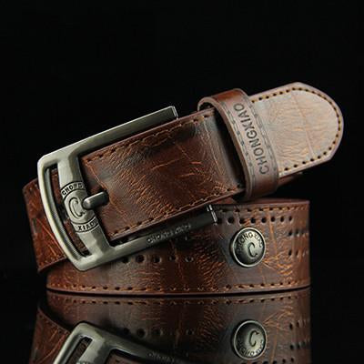 Antique Pin Buckle PU Belt