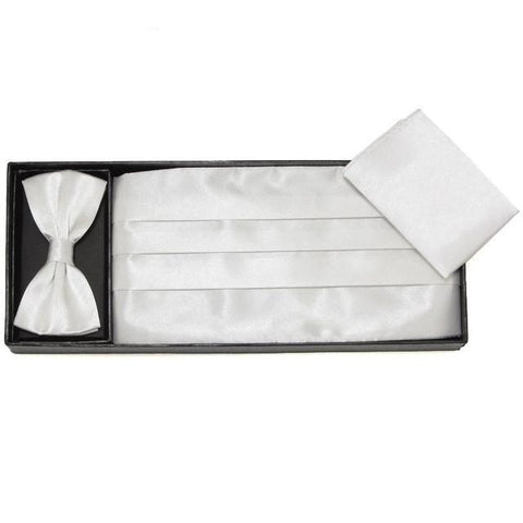 Wide Elastic Sash Belt Stretch Cummerbunds Set