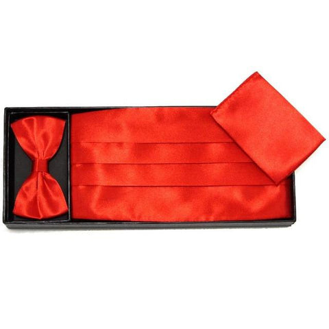 Wide Elastic Sash Belt Stretch Cummerbunds Set