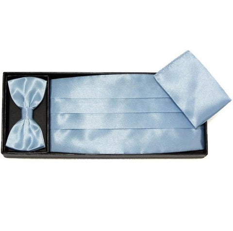 Wide Elastic Sash Belt Stretch Cummerbunds Set