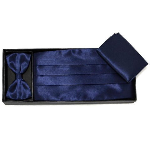 Wide Elastic Sash Belt Stretch Cummerbunds Set