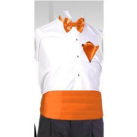 Wide Elastic Sash Belt Stretch Cummerbunds Set