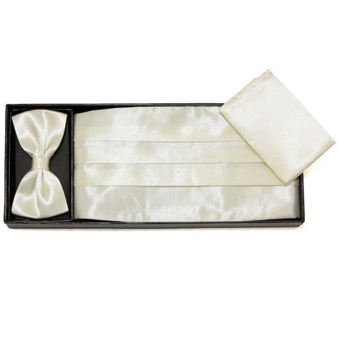 Wide Elastic Sash Belt Stretch Cummerbunds Set