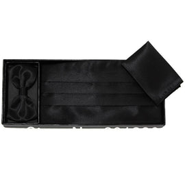 Wide Elastic Sash Belt Stretch Cummerbunds Set