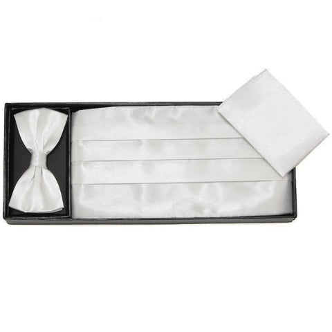 Wide Elastic Sash Belt Stretch Cummerbunds Set