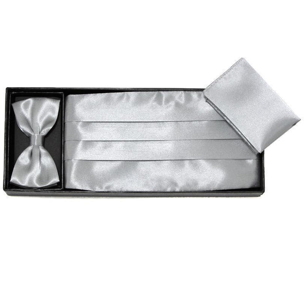 Wide Elastic Sash Belt Stretch Cummerbunds Set